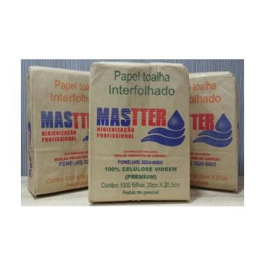 Papel Toalha Interfolhas Mastter 1.000 Folhas